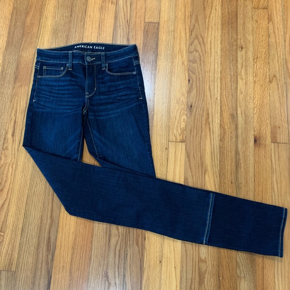 American Eagle Skinny Jeans Dark Wash Super Stretch New without tags - Picture 3 of 8